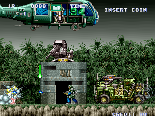 건포스 - Gunforce - Battle Fire Engulfed Terror Island (US)