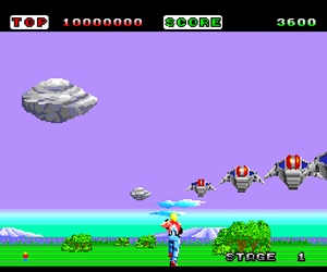 space harrier turbografx 16